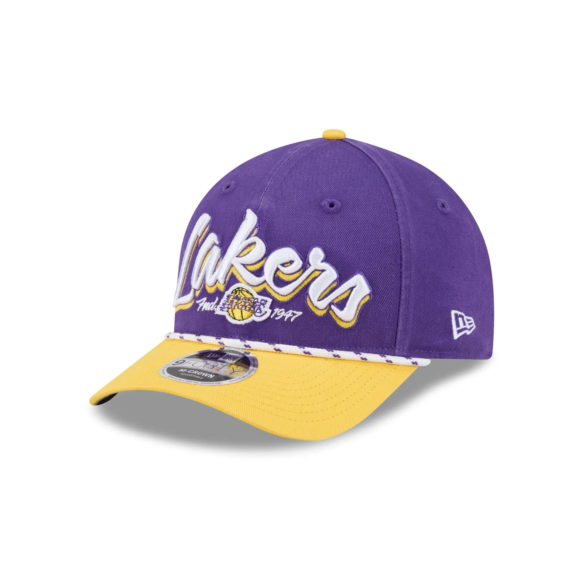 Los Angeles Lakers Team Loyal 9FORTY M-Crown Snapback Hat sold by New Era