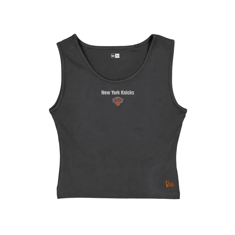 New York Knicks Glam Game Women's Graphite Tank Top sold by New Era