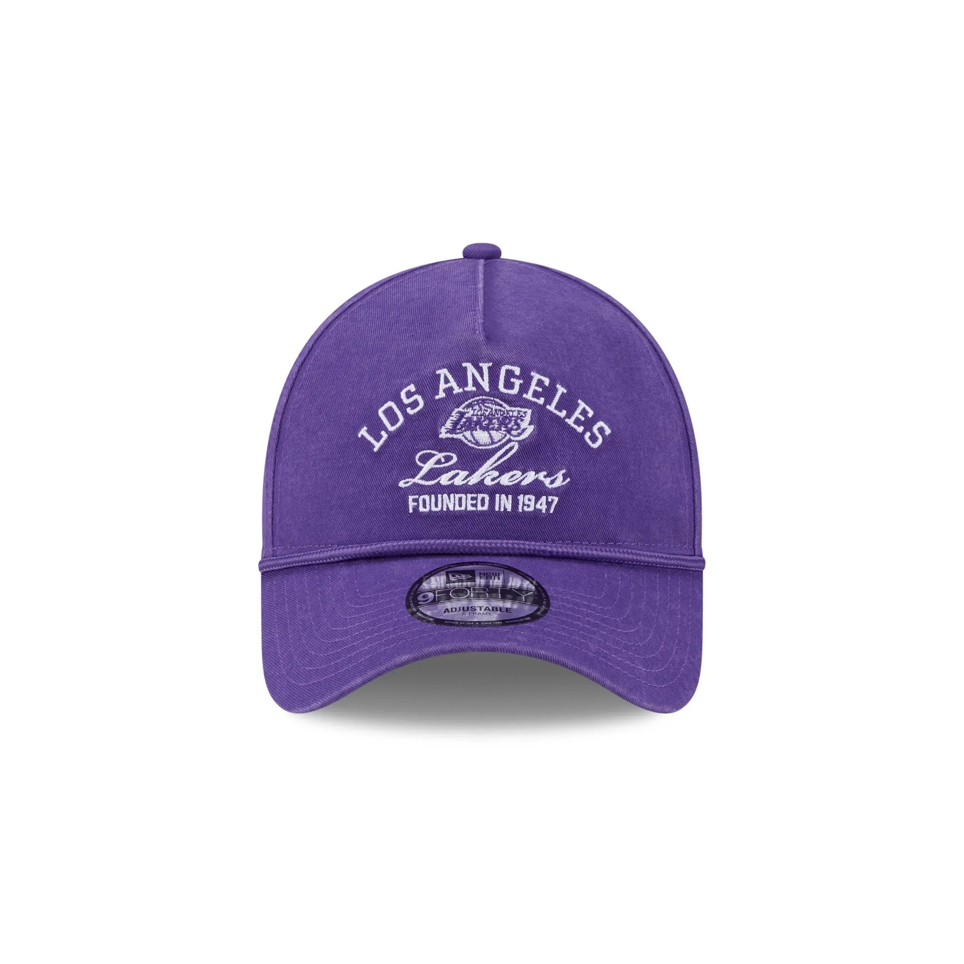 Los Angeles Lakers Stacked Rope 9FORTY A-Frame Snapback Hat sold by New Era product image thumbnail 2
