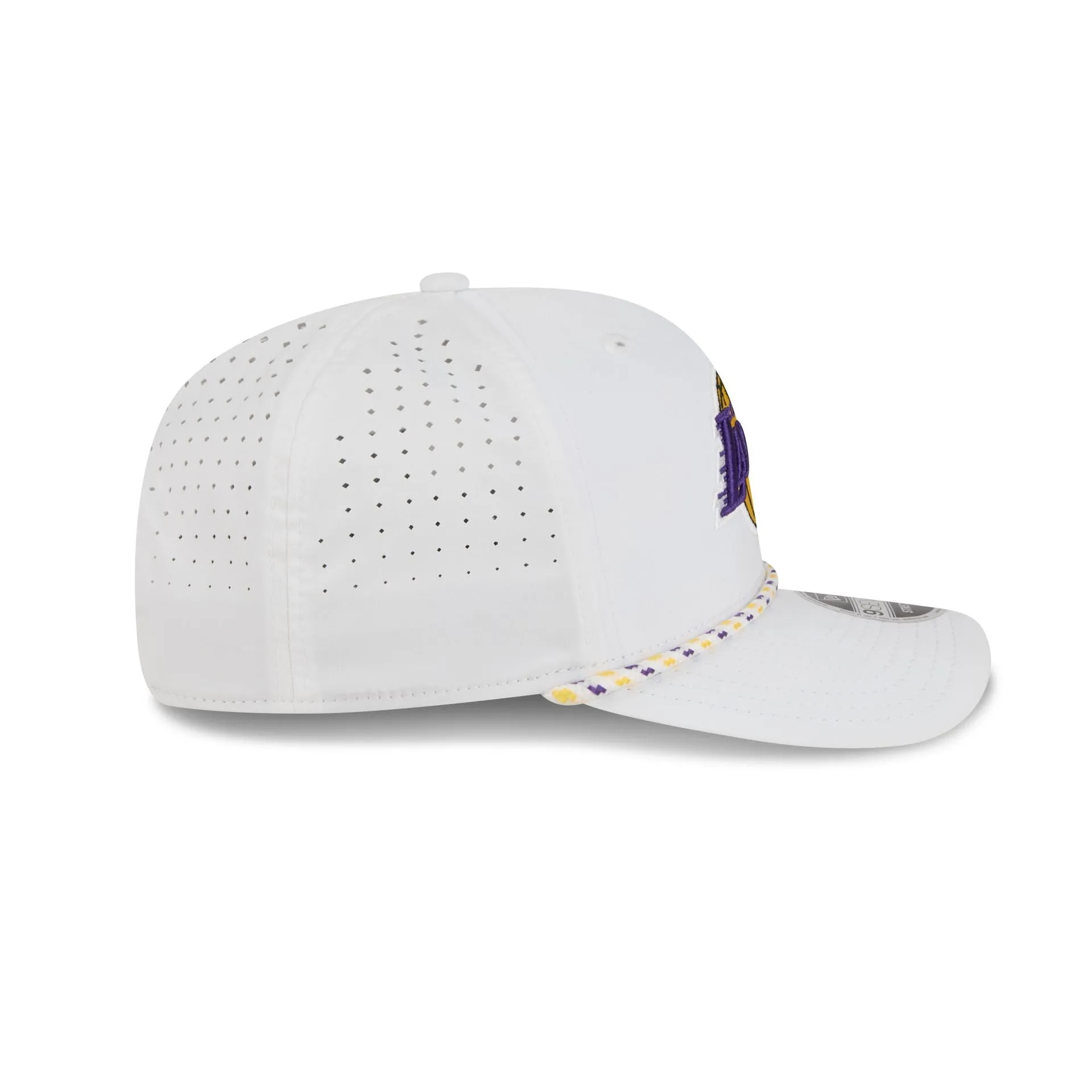 Los Angeles Lakers Optic White Performance Rope 9SEVENTY Stretch-Snap Hat sold by New Era product image thumbnail 5