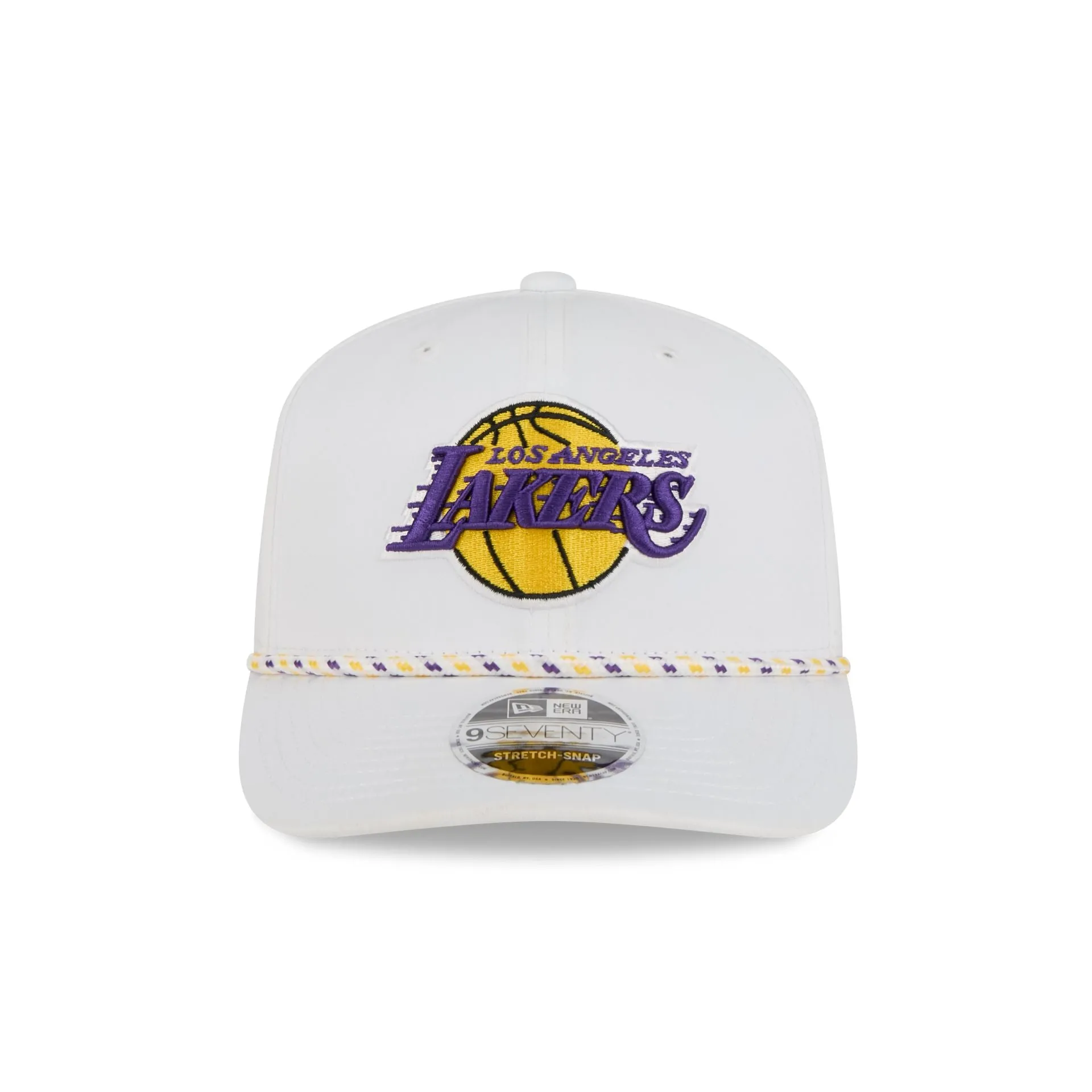 Los Angeles Lakers Optic White Performance Rope 9SEVENTY Stretch-Snap Hat sold by New Era product image thumbnail 2