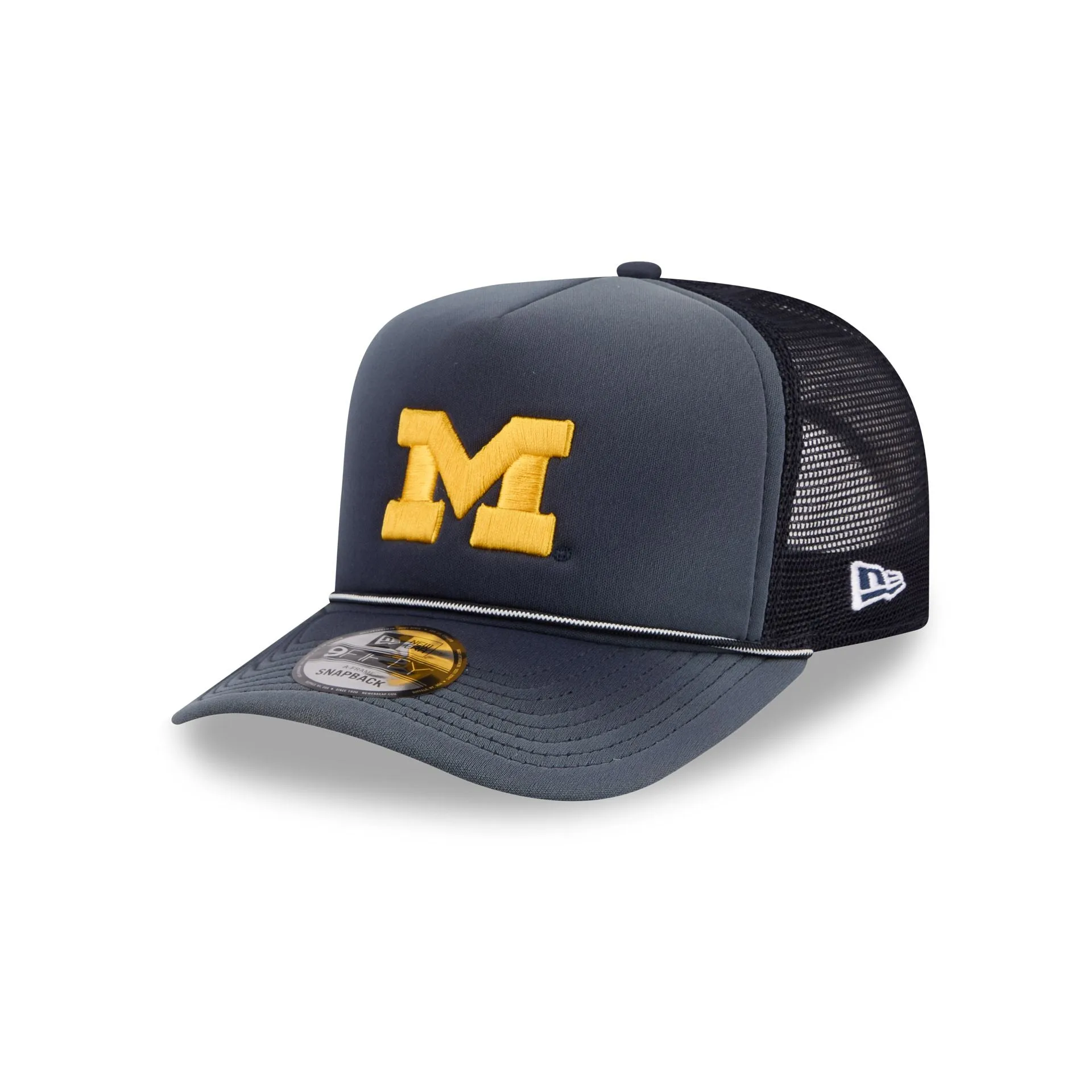 Michigan Wolverines Worn 9FIFTY A-Frame Trucker Hat sold by New Era