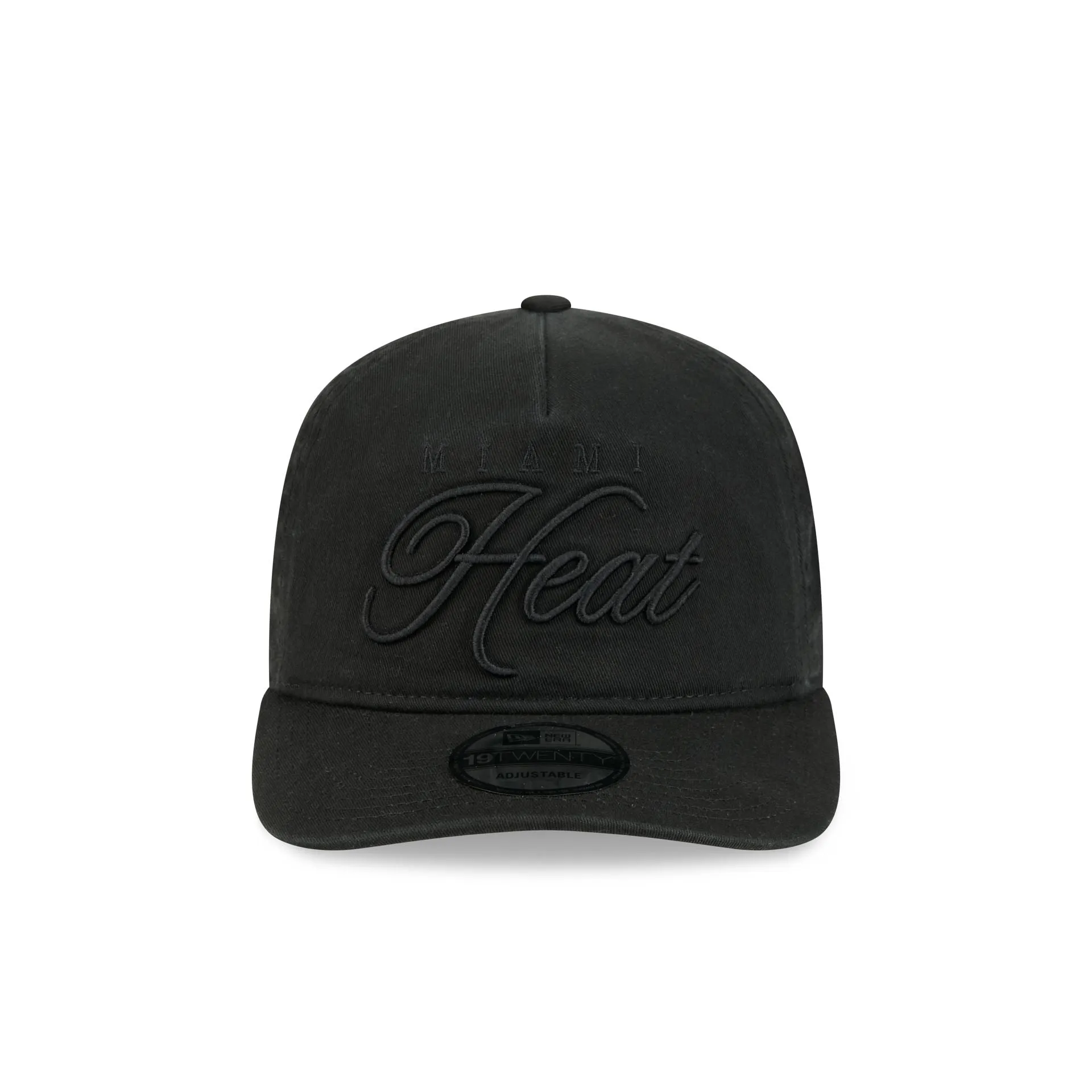 Miami Heat All Black Scripted 19TWENTY Adjustable Hat sold by New Era product image thumbnail 2