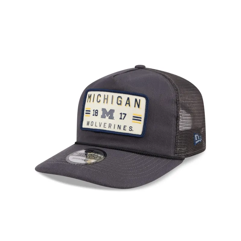 Michigan Wolverines Washed Graphite 19TWENTY Trucker Hat sold by New Era