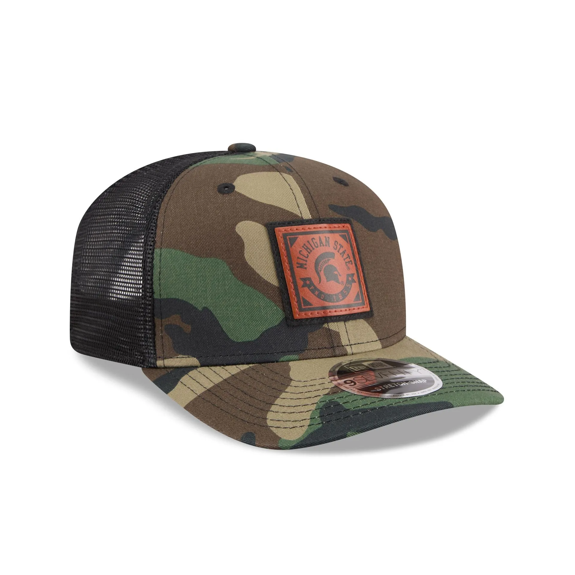 Michigan State Spartans Camo Canvas 9SEVENTY Trucker Hat sold by New Era product image thumbnail 3