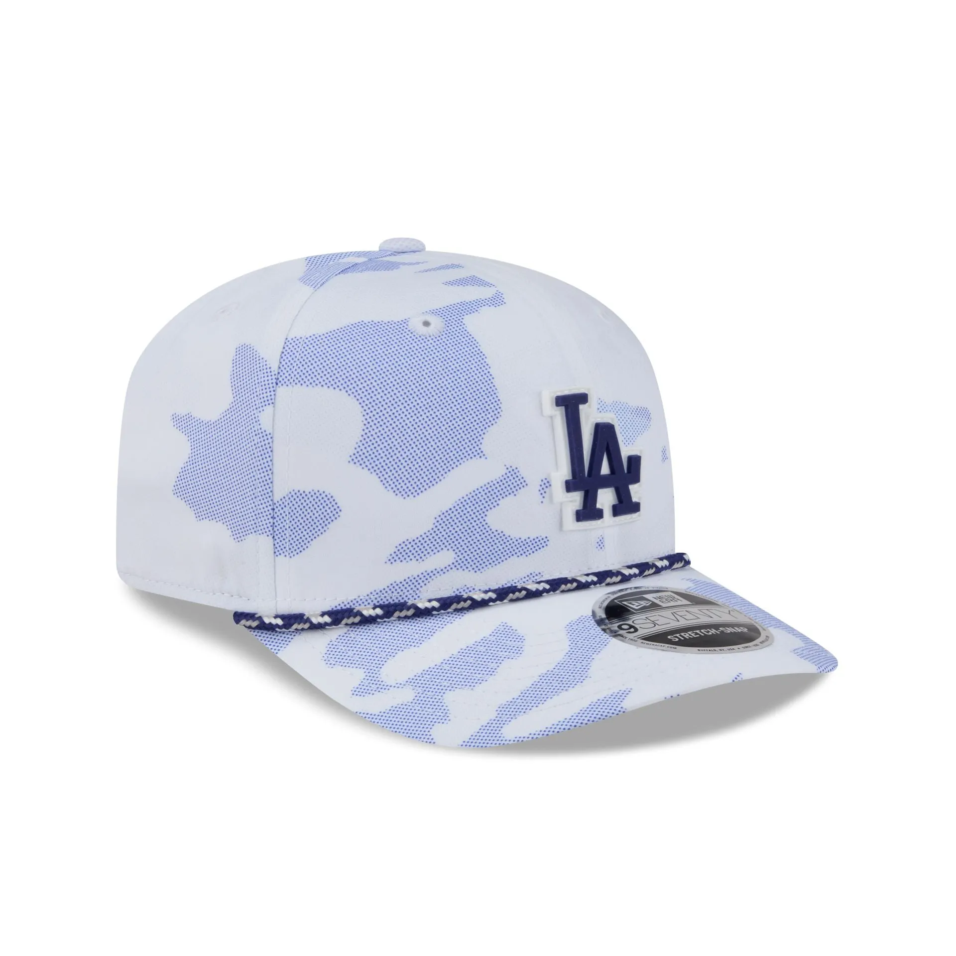 Los Angeles Dodgers White Camo Performance Rope 9SEVENTY Stretch-Snap Hat sold by New Era product image thumbnail 3