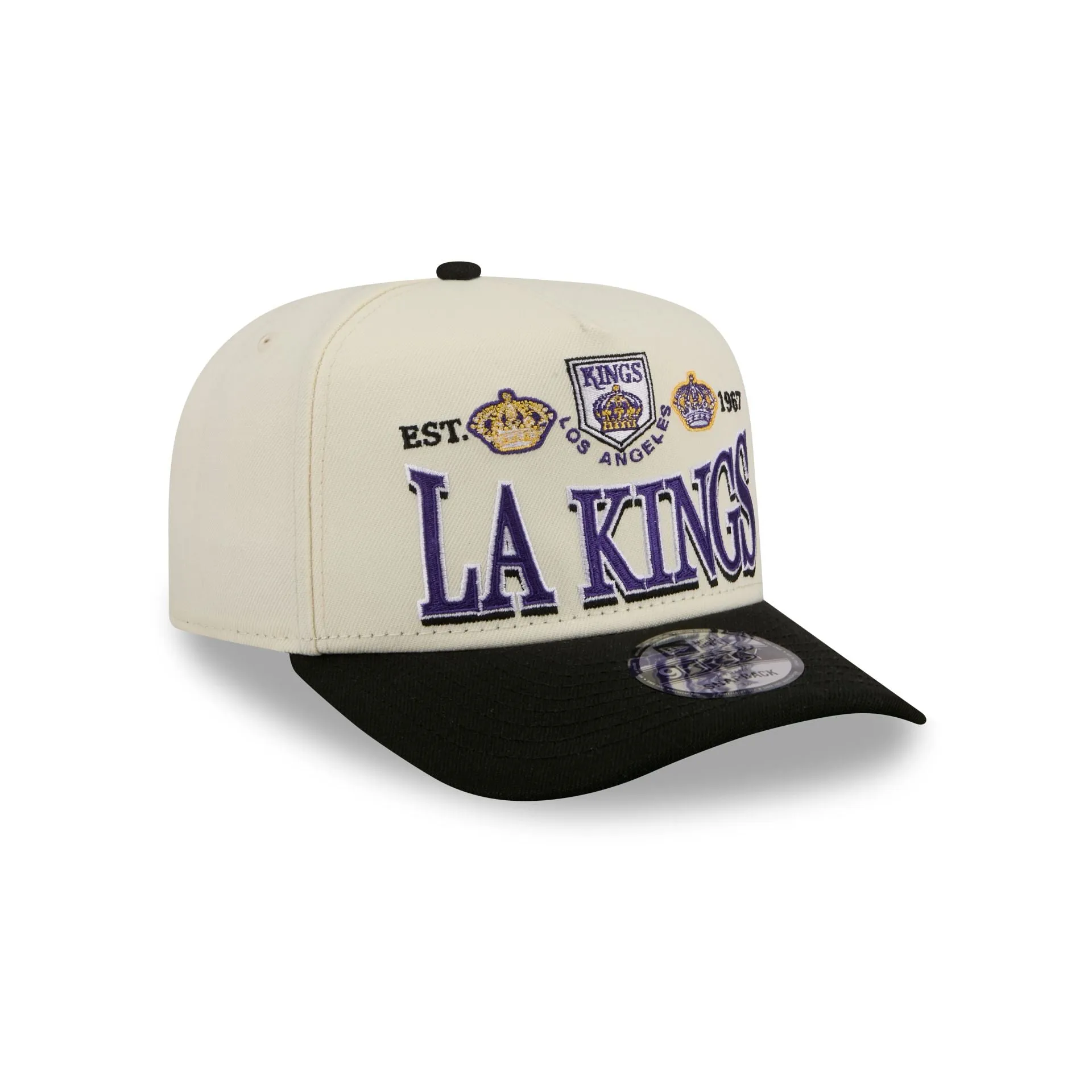 Los Angeles Kings Three Hit Chrome White 9FIFTY A-Frame Snapback Hat sold by New Era product image thumbnail 3