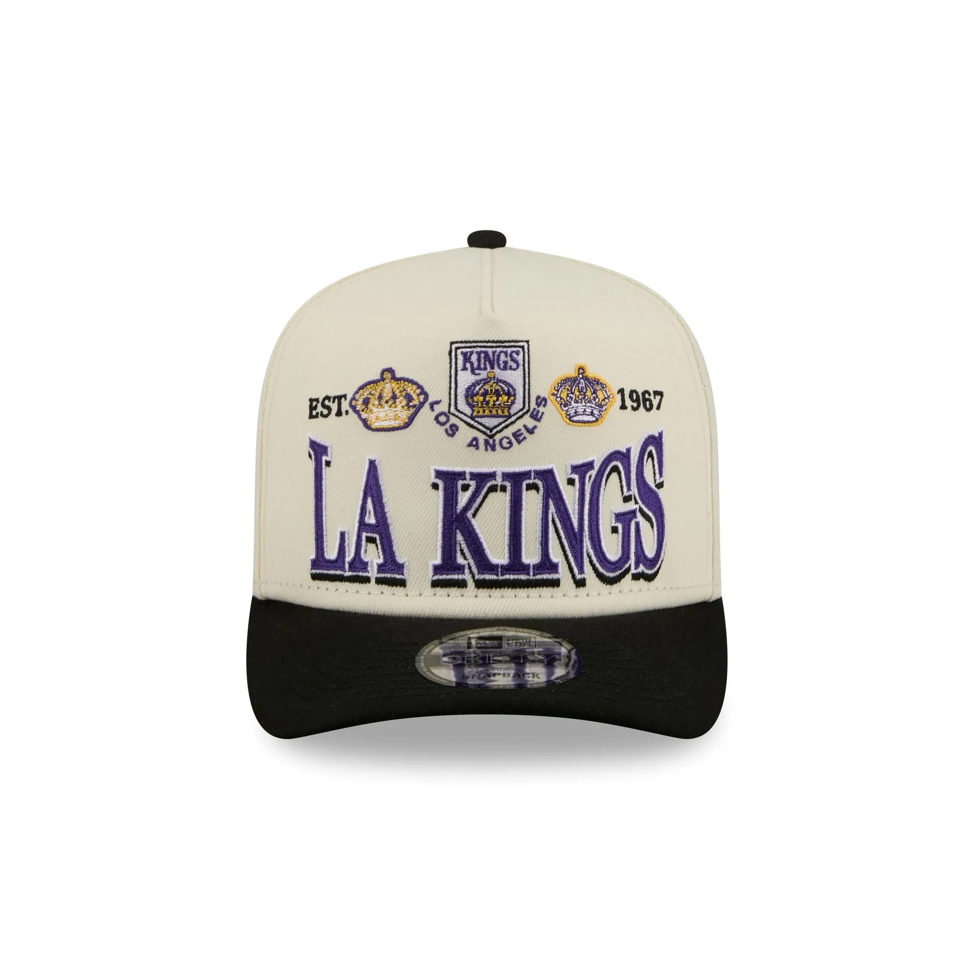 Los Angeles Kings Three Hit Chrome White 9FIFTY A-Frame Snapback Hat sold by New Era product image thumbnail 2
