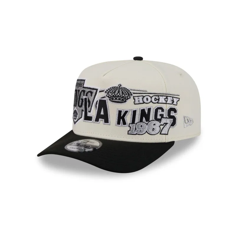 Los Angeles Kings Chrome White Classic 9FIFTY A-Frame Snapback Hat made by New Era
