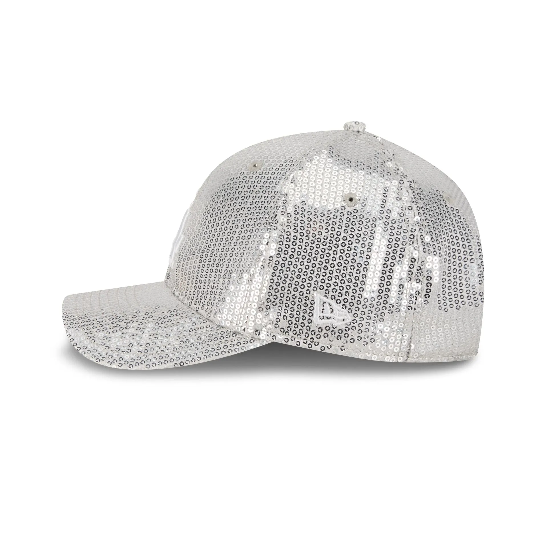 Los Angeles Dodgers Sequin Gray Women's 9FORTY M-Crown Snapback Hat sold by New Era product image thumbnail 4