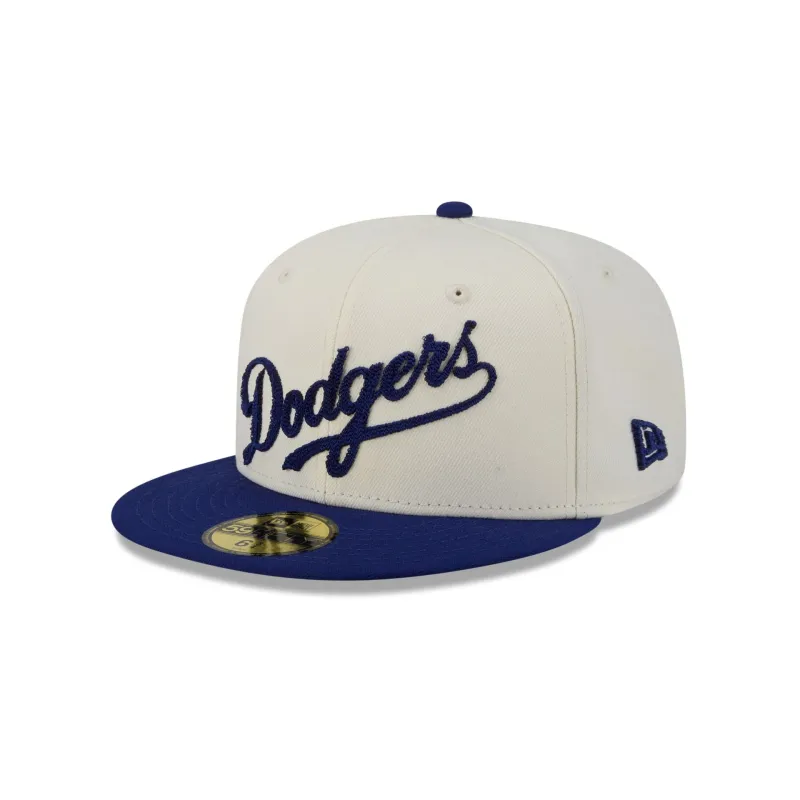 Los Angeles Dodgers Two Tone Stitch 59FIFTY Fitted Hat sold by New Era