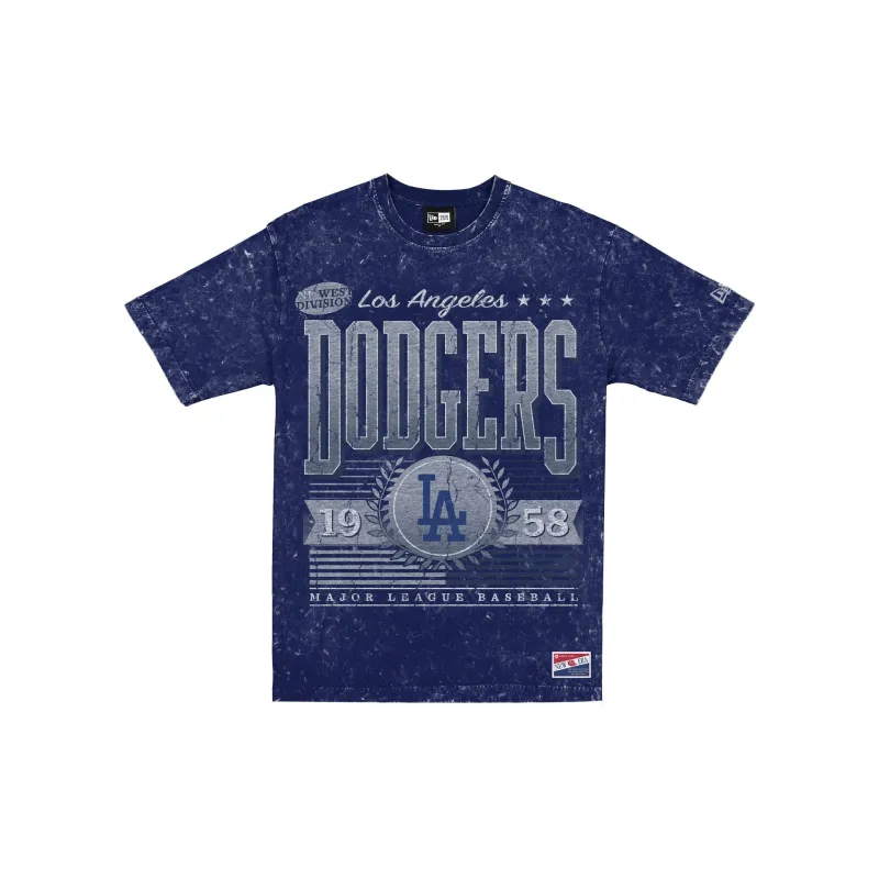 Los Angeles Dodgers Throwback Vintage Wash T-Shirt made by New Era
