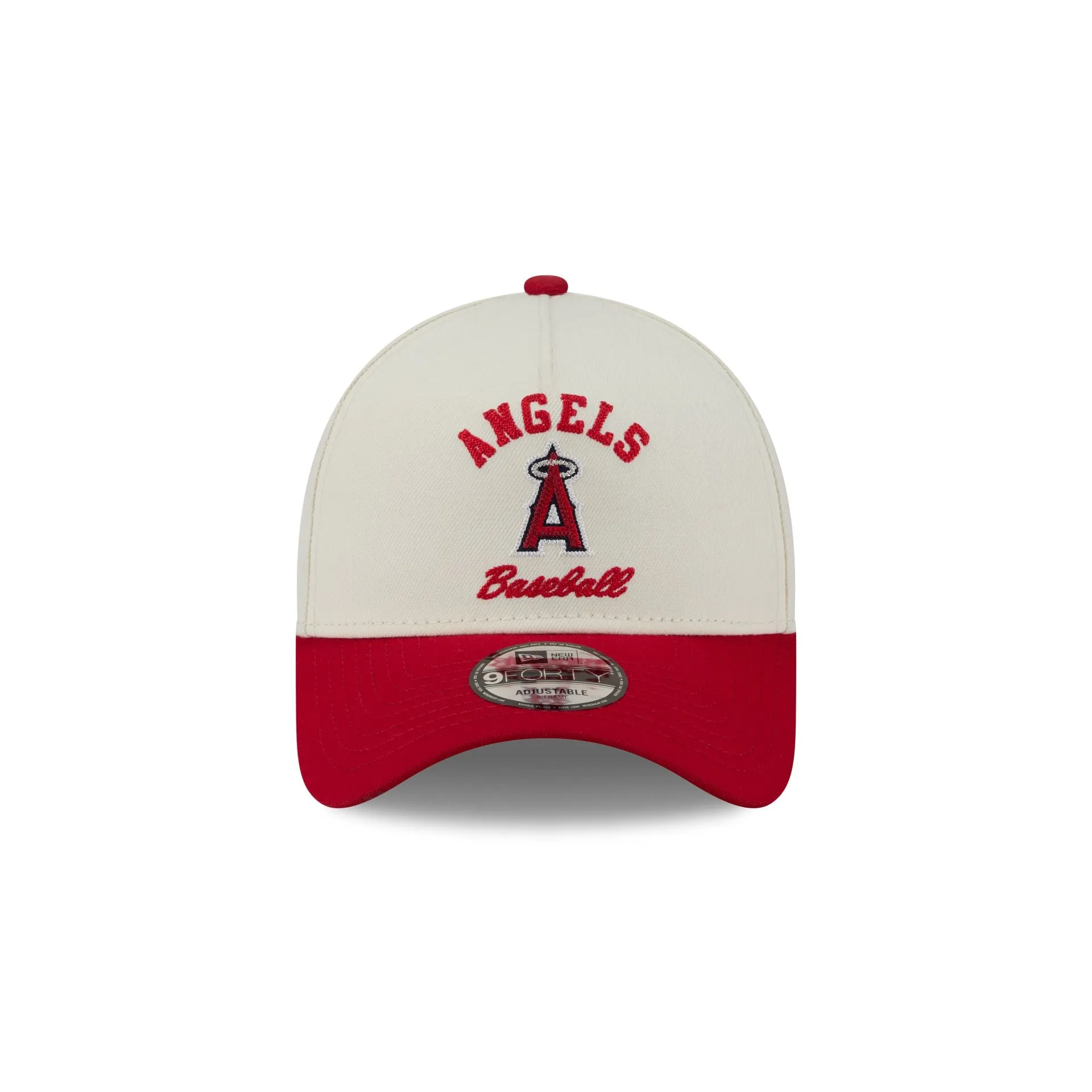 Los Angeles Angels Chrome White Arched 9FORTY A-Frame Snapback Hat sold by New Era product image thumbnail 2