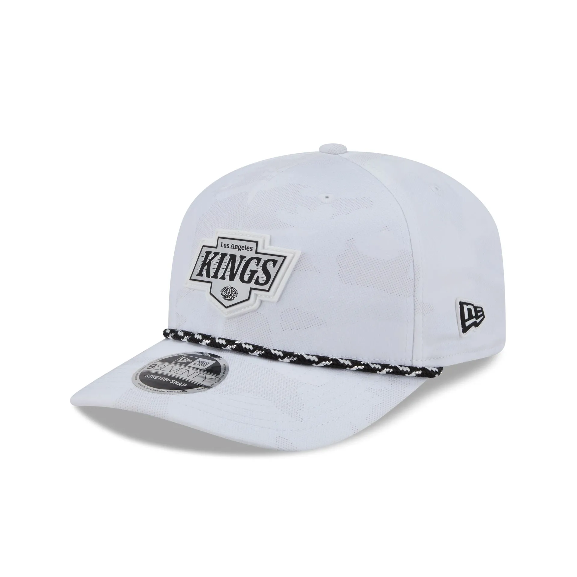 Los Angeles Kings White Camo Performance Rope 9SEVENTY Stretch-Snap Hat sold by New Era