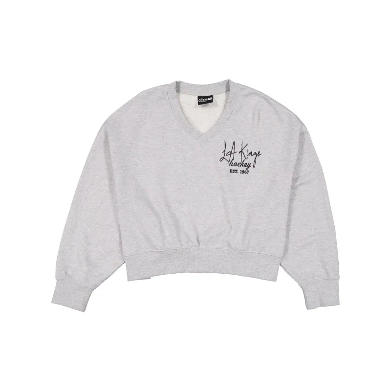 Los Angeles Kings Glam Game Women's Oversized Glittery Crewneck made by New Era