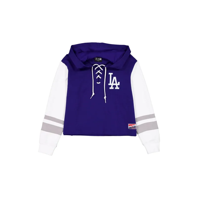 Los Angeles Dodgers Throwback Tie Women's Hoodie made by New Era