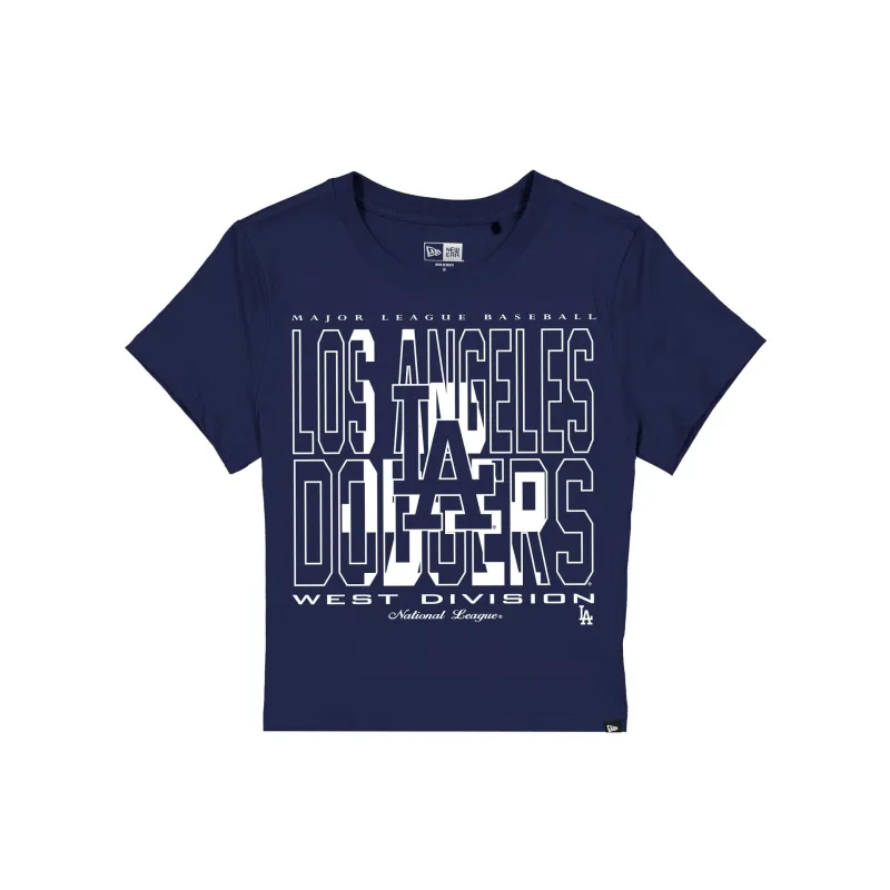 Los Angeles Dodgers Leisure Women's Shrunken Cropped T-Shirt sold by New Era