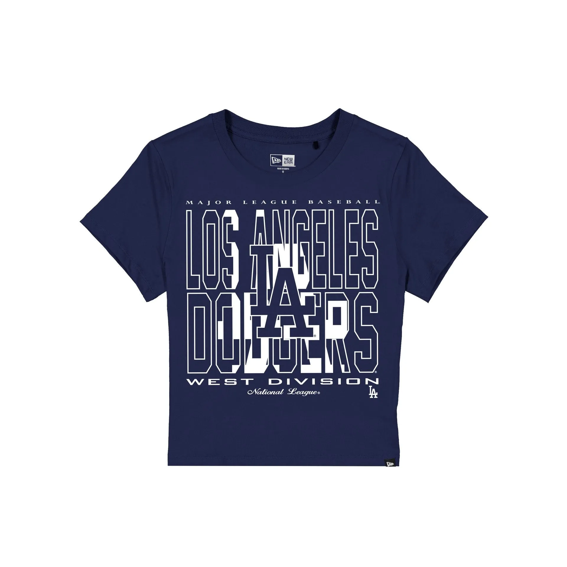 Los Angeles Dodgers Leisure Women's Shrunken Cropped T-Shirt sold by New Era