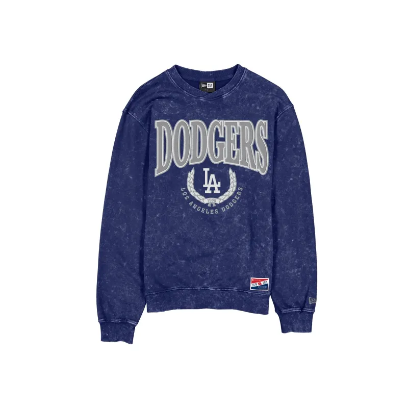 Los Angeles Dodgers Throwback Mineral Wash Crewneck made by New Era