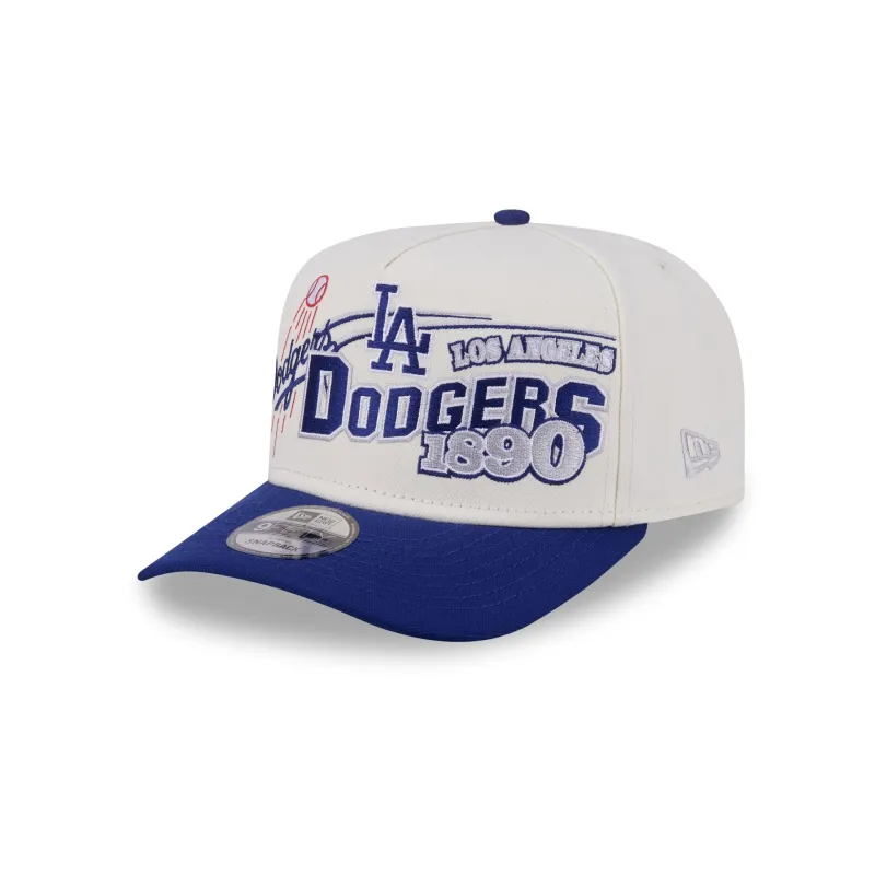 Los Angeles Dodgers Chrome White Classic 9FIFTY A-Frame Snapback Hat sold by New Era