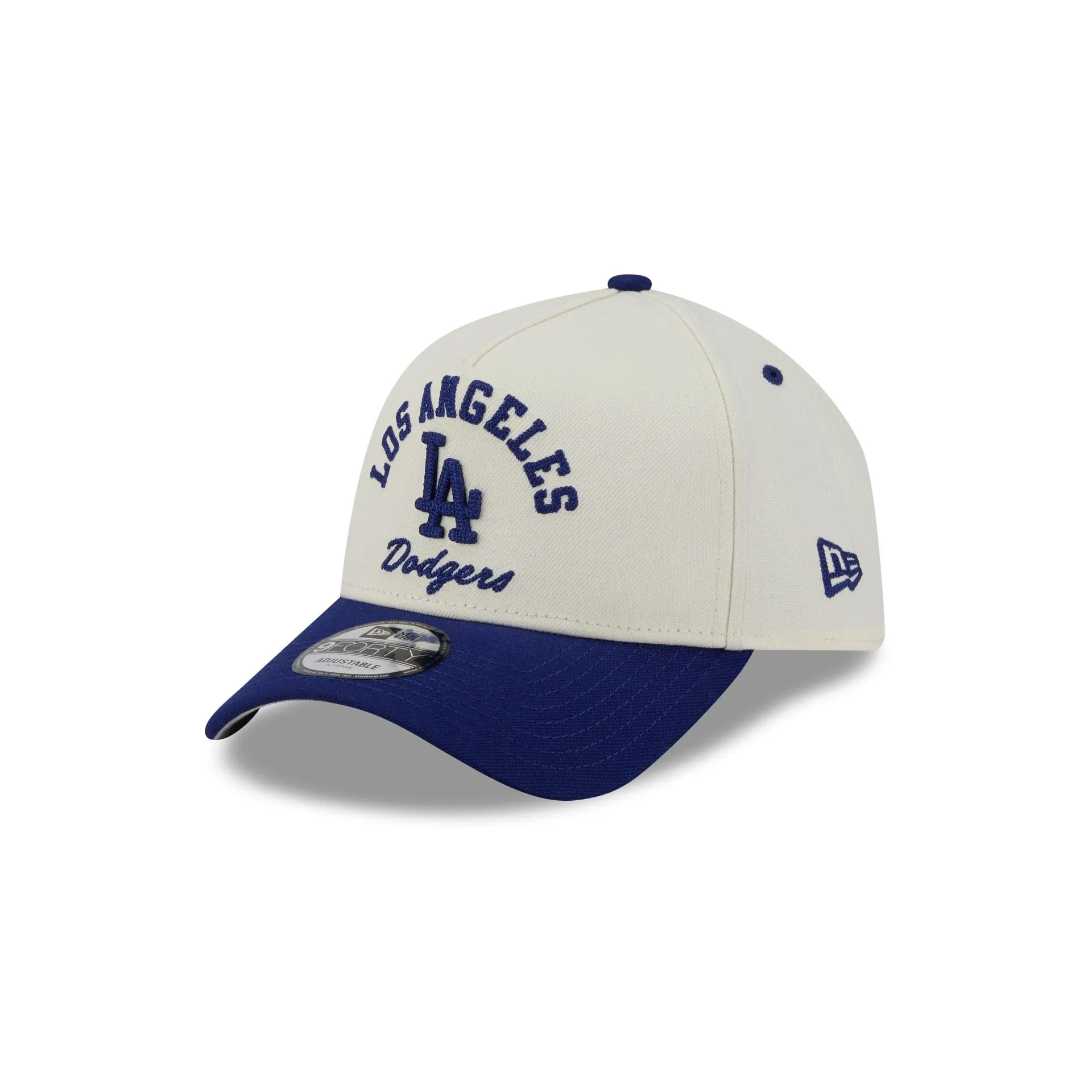 Los Angeles Dodgers Chrome White Arched 9FORTY A-Frame Snapback Hat sold by New Era product image thumbnail 3