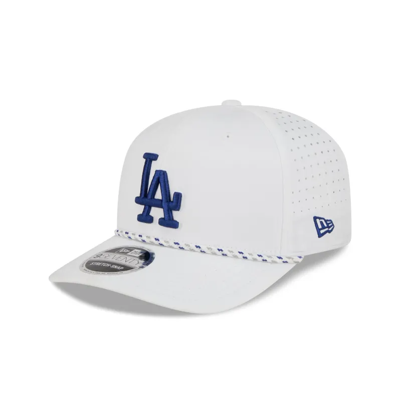 Los Angeles Dodgers Optic White Performance Rope 9SEVENTY Stretch-Snap Hat made by New Era