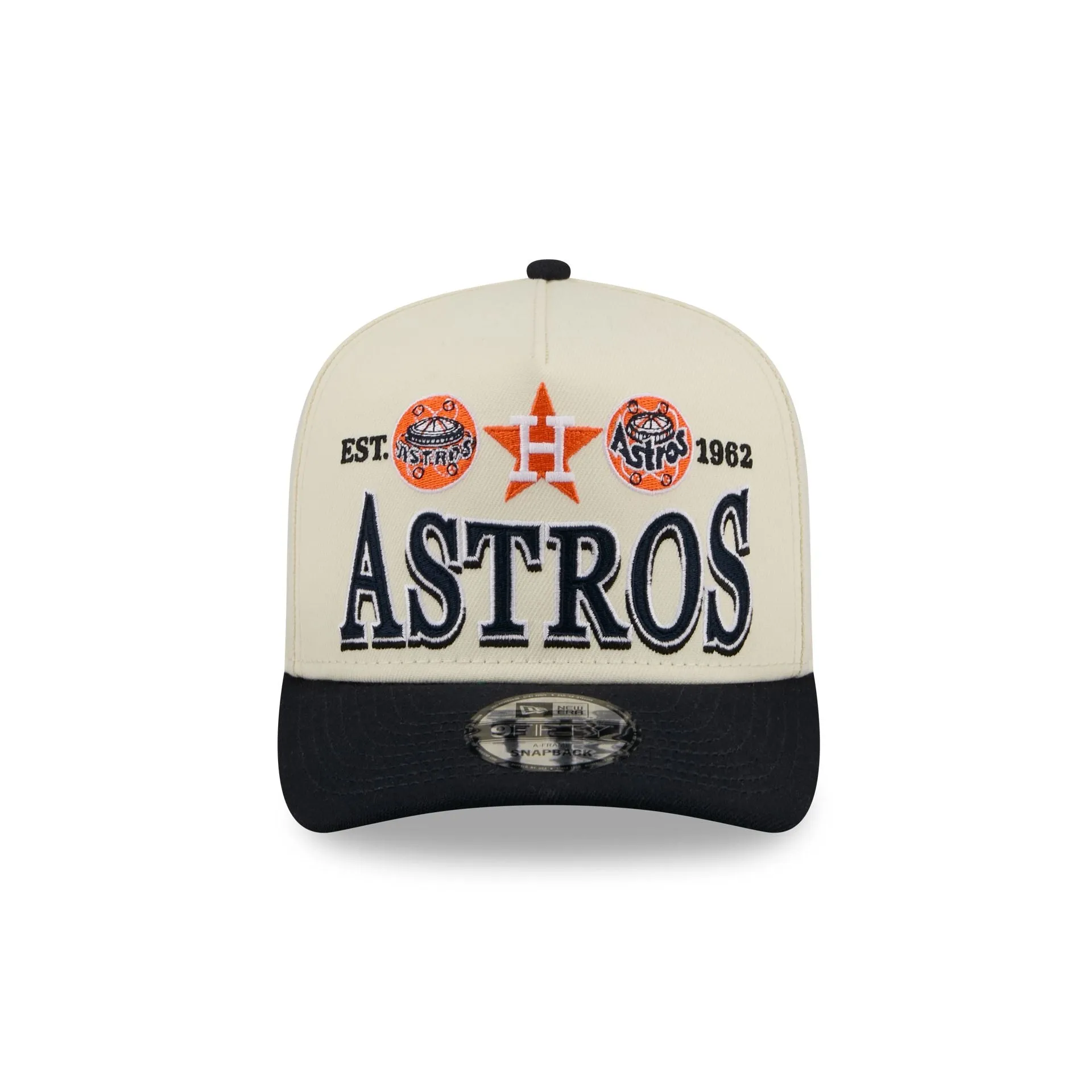 Houston Astros Three Hit Chrome White 9FIFTY A-Frame Snapback Hat sold by New Era product image thumbnail 2