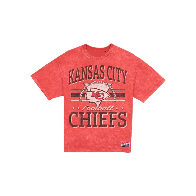 Kansas City Chiefs Throwback Vintage Wash Women's T-Shirt sold by New Era