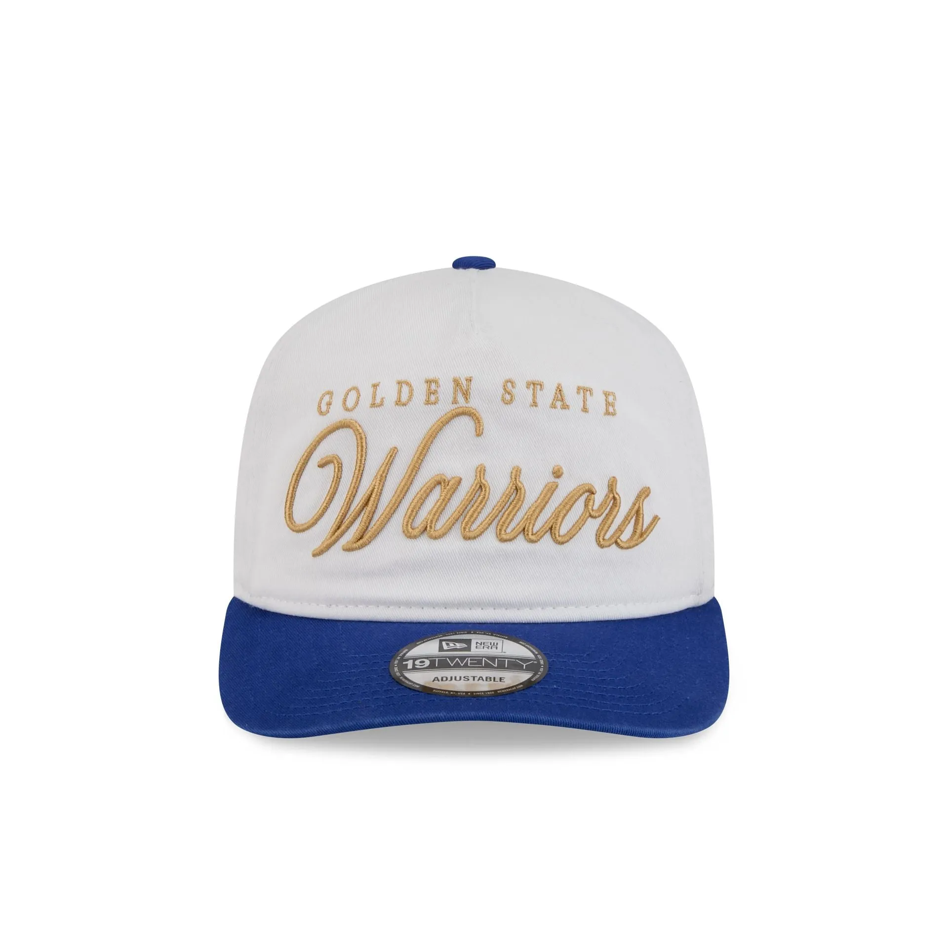 Golden State Warriors Gold Scripted 19TWENTY Adjustable Hat sold by New Era product image thumbnail 2