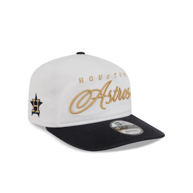 Houston Astros Gold Scripted 19TWENTY Adjustable Hat made by New Era