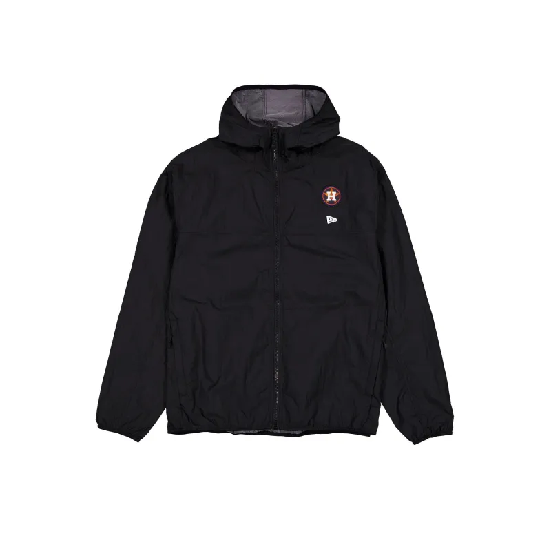Houston Astros Logo Essentials Black Full-Zip Windbreaker made by New Era