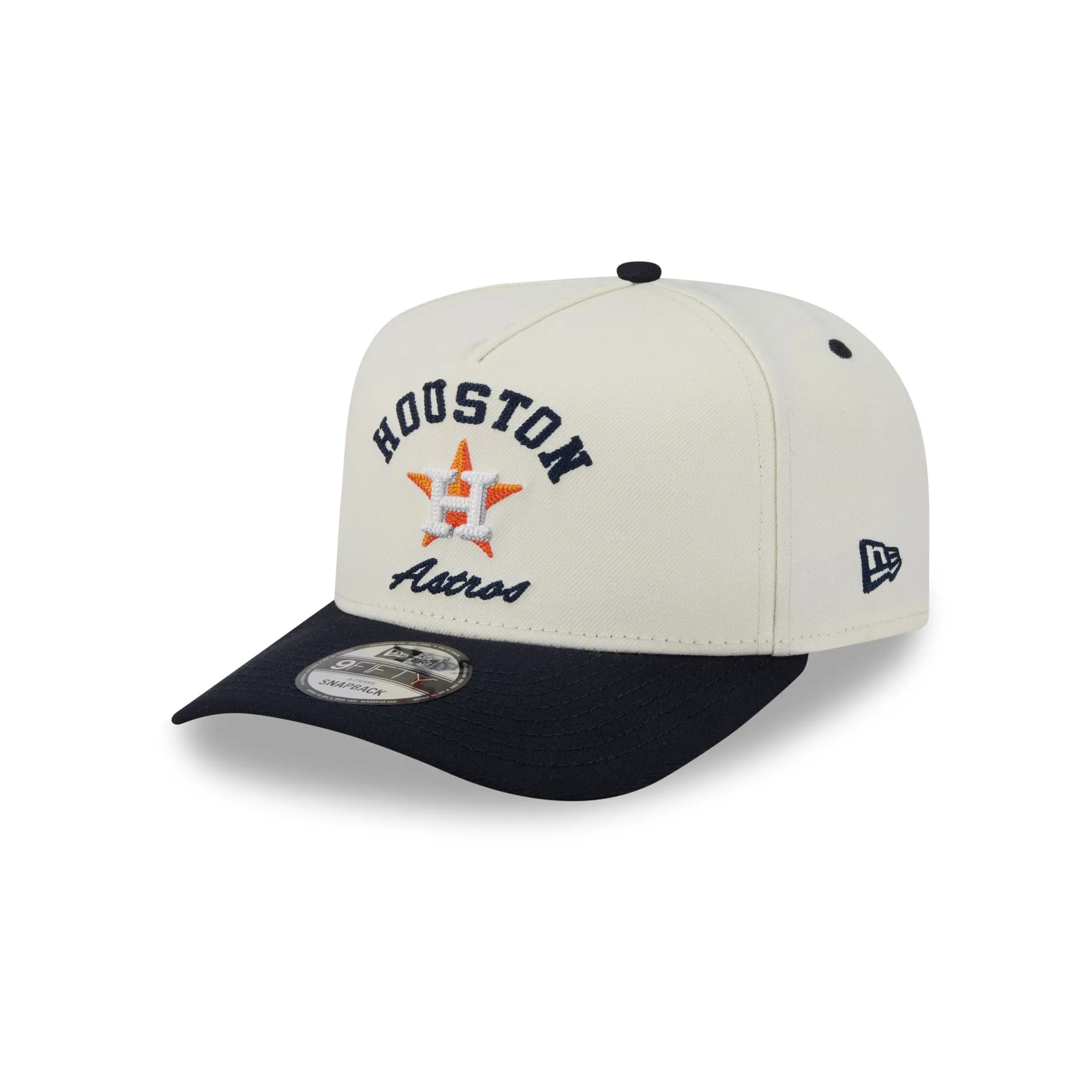 Houston Astros Arched Chrome White 9FIFTY A-Frame Snapback Hat sold by New Era product image thumbnail 3
