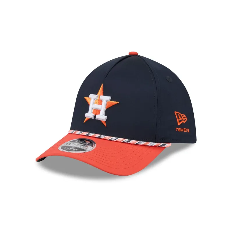 Houston Astros Rope 39THIRTY M-Crown A-Frame Stretch Fit Hat made by New Era