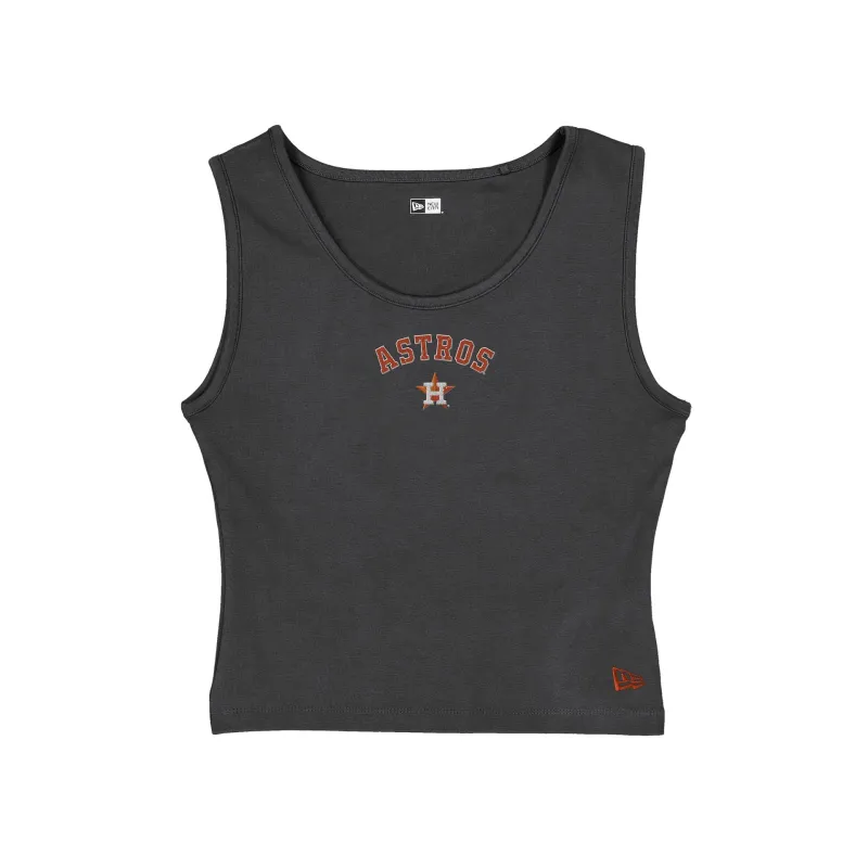Houston Astros Glam Game Women's Graphite Tank Top made by New Era
