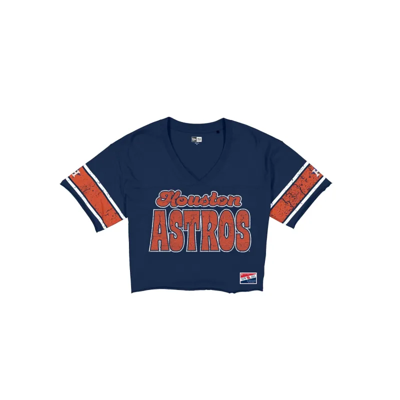 Houston Astros Throwback Women's Cropped T-Shirt made by New Era