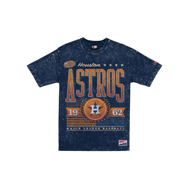 Houston Astros Throwback Vintage Wash T-Shirt made by New Era