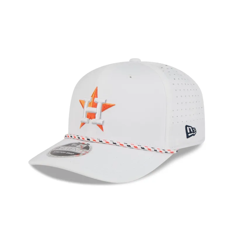 Houston Astros Optic White Performance Rope 9SEVENTY Stretch-Snap Hat made by New Era