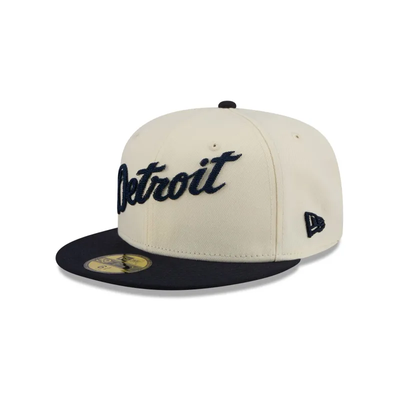 Detroit Tigers Two Tone Stitch 59FIFTY Fitted Hat sold by New Era
