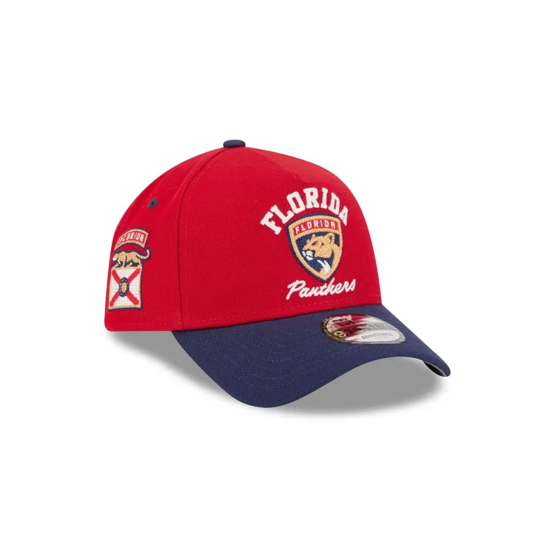Florida Panthers Arched 9FORTY A-Frame Snapback Hat made by New Era