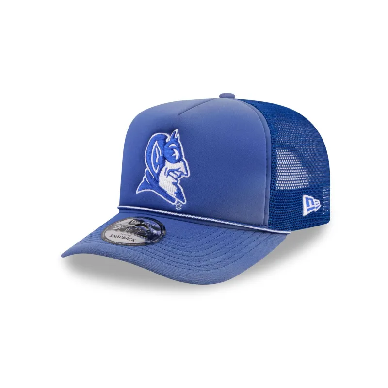 Duke Blue Devils Worn 9FIFTY A-Frame Trucker Hat made by New Era