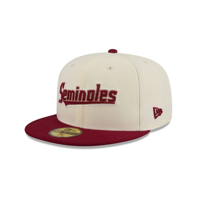 Florida State Seminoles Two Tone Stitch 59FIFTY Fitted Hat made by New Era