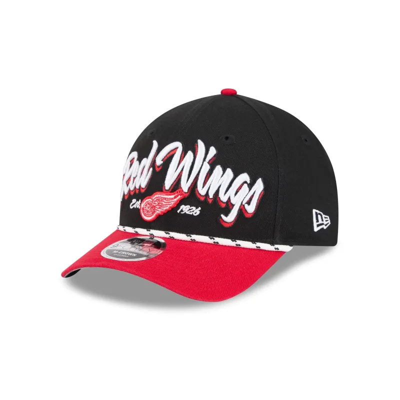 Detroit Red Wings Team Loyal 9FORTY M-Crown Snapback Hat made by New Era