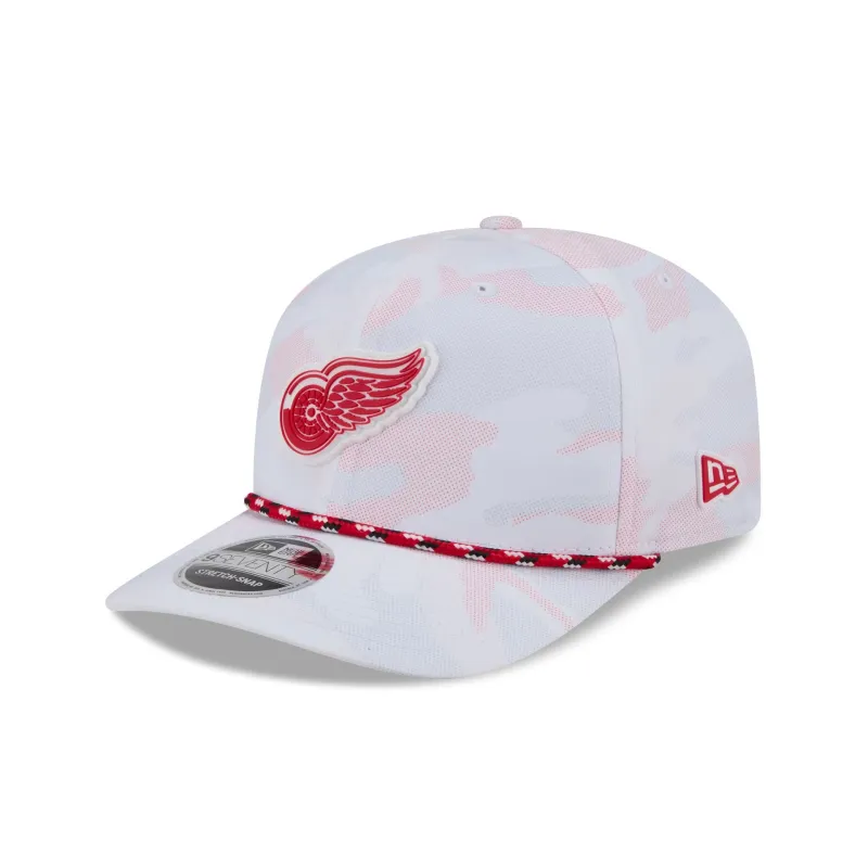Detroit Red Wings White Camo Performance Rope 9SEVENTY Stretch-Snap Hat made by New Era