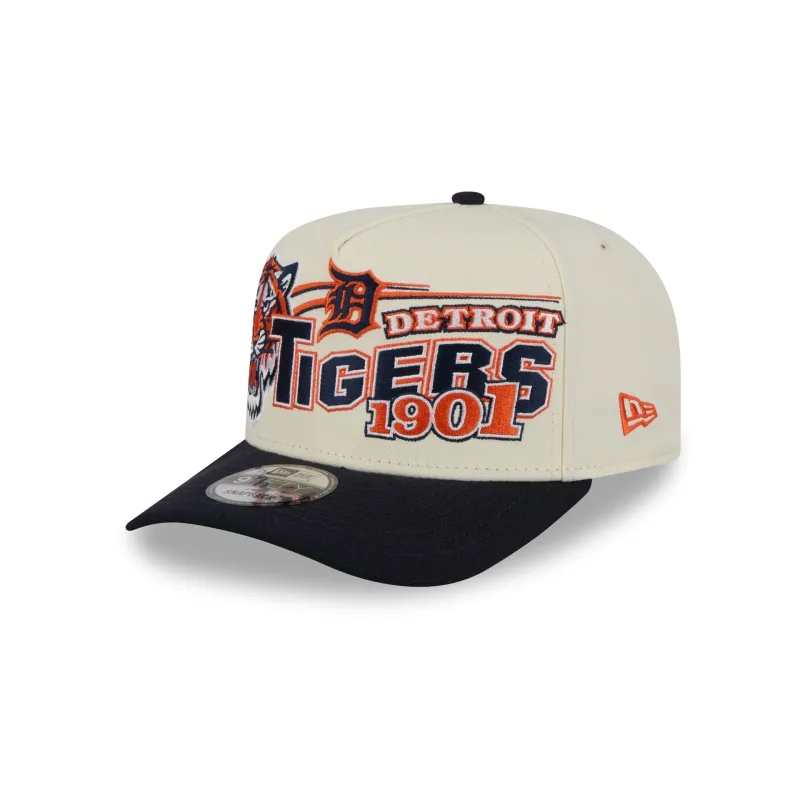 Detroit Tigers Chrome White Classic 9FIFTY A-Frame Snapback Hat sold by New Era