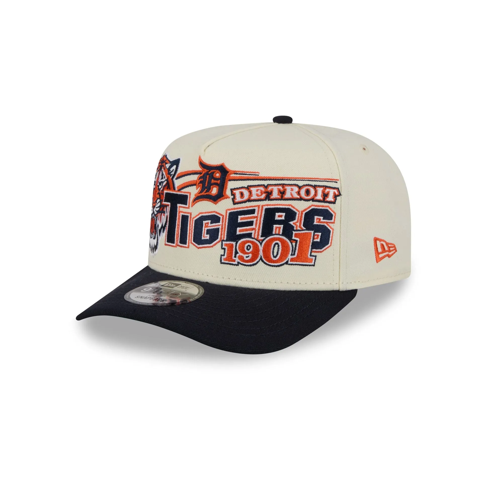 Detroit Tigers Chrome White Classic 9FIFTY A-Frame Snapback Hat sold by New Era