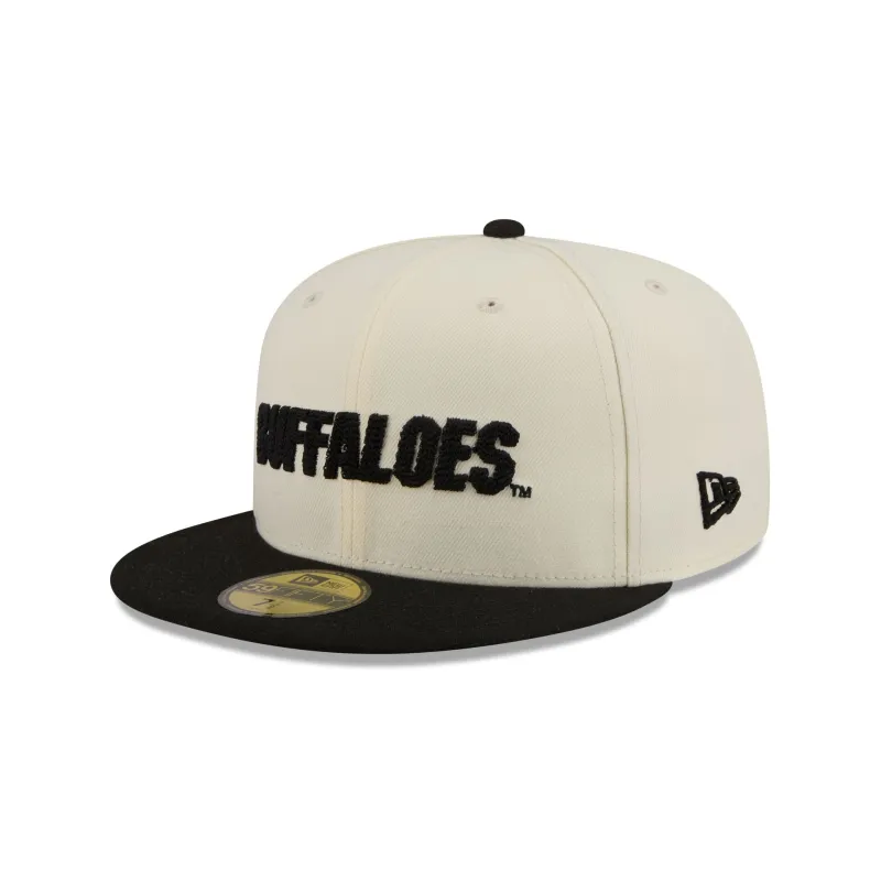 Colorado Buffaloes Two Tone Stitch 59FIFTY Fitted Hat made by New Era
