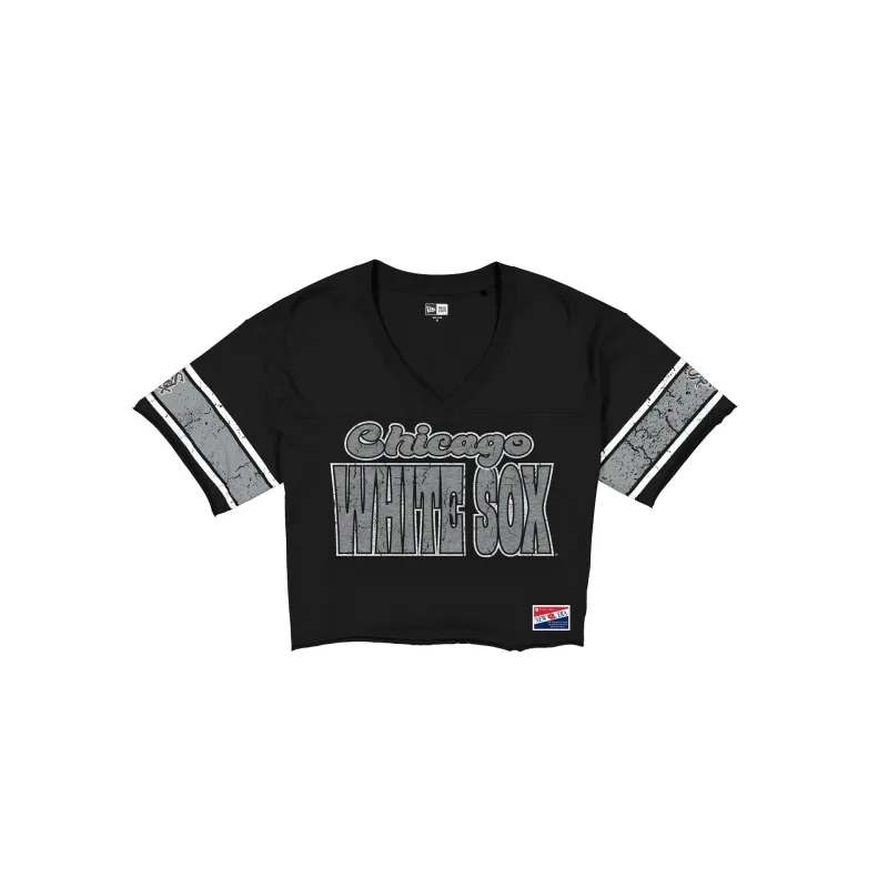 Chicago White Sox Throwback Women's Cropped T-Shirt sold by New Era