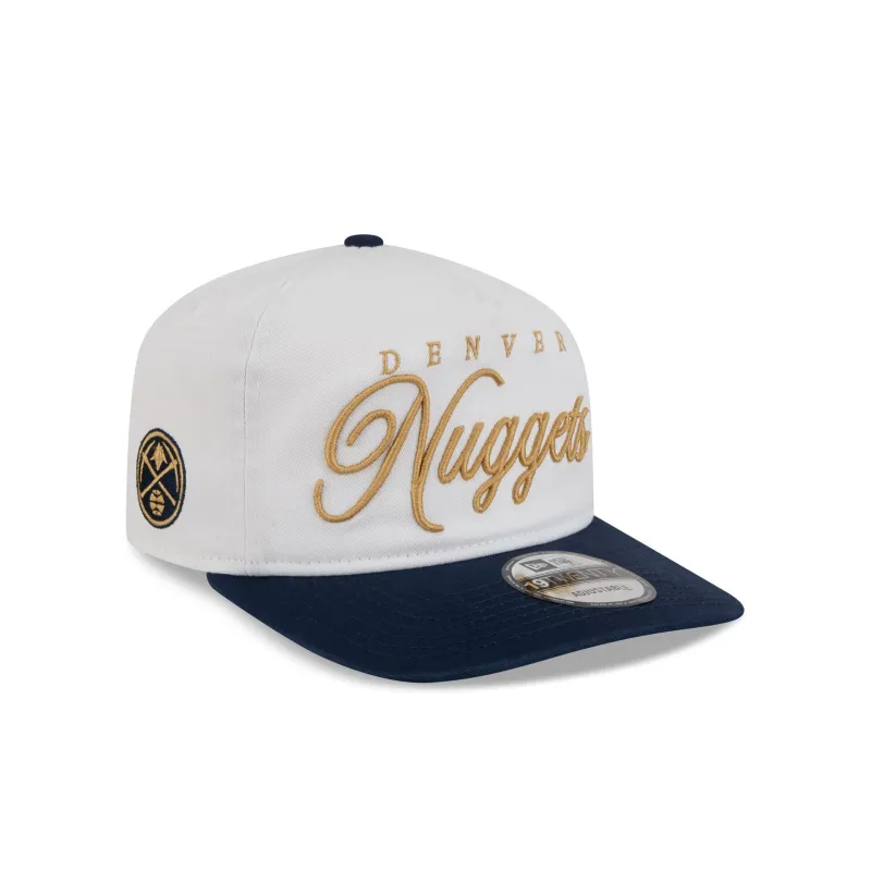 Denver Nuggets Gold Scripted 19TWENTY Adjustable Hat made by New Era
