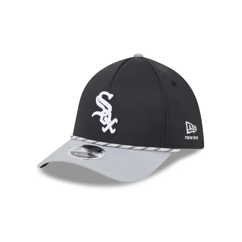 Chicago White Sox Rope 39THIRTY M-Crown A-Frame Stretch Fit Hat made by New Era
