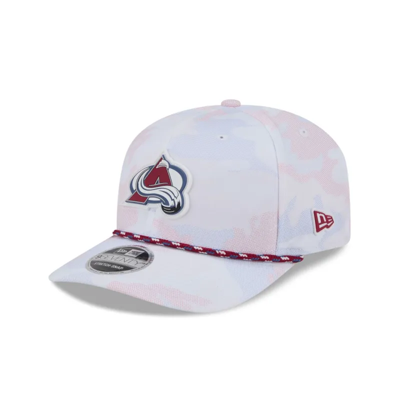 Colorado Avalanche White Camo Performance Rope 9SEVENTY Stretch-Snap Hat sold by New Era